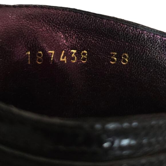 Alexander Mcqueen Runway Platform Booties 38 7.5 8 Black Stitching Collectors - Picture 8 of 8